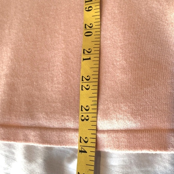 Rosette Pearl Embellished Sleeveless Tank Top Petite Large Blush Pink Coquette - Picture 10 of 10